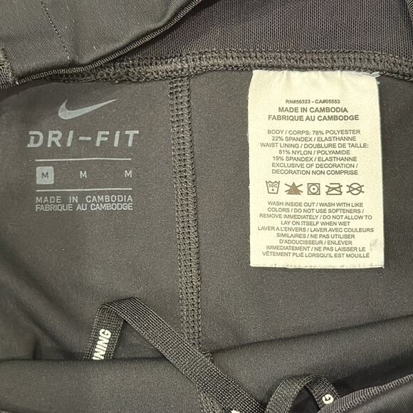 Nike Women's Power Speed Runway Graphic Running 7/8 Tights Black Size M - Picture 8 of 9